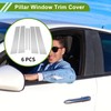 HOPESPANNER Door Pillar Window Trim for Chevy Equinox 2018-2023 Silver