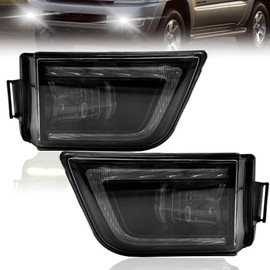 Shocklight LED&DRL Fog Lights Compatible with 2003 2004 2005 Toyota 4Runner OEM Replacement Fog Lamps with Daytime Running Light and Amber Turn Signal Light- Clear Lens