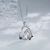 Love Heart Dog Pendant Necklace for Women Girls Adjustable Size