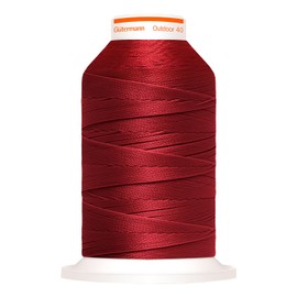 Gütermann Outdoor Sewing Thread, 400 m, UV-Resistant, Colourfast, Weather-Resistant, Sewing Projects, Sewing Accessories, Dark Red, Col. 3380