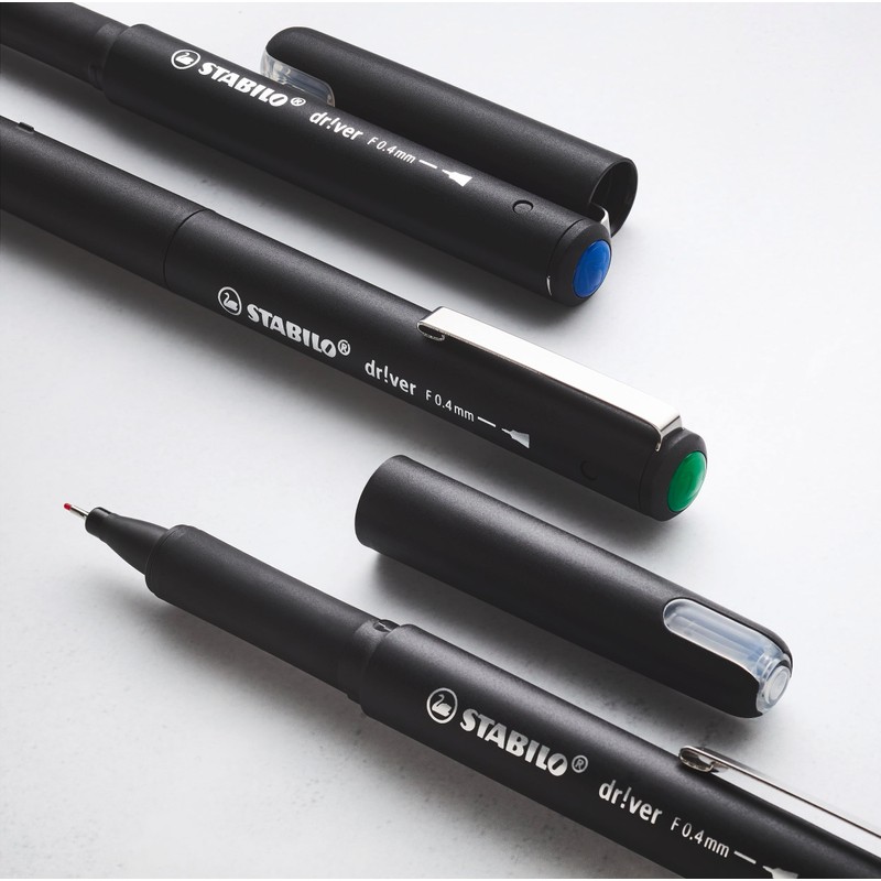 STABILO - dr!ver Premium Fineliner Pens - Pack of 5