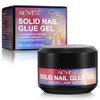 Solid Nail Glue for Fake Nails, Long-Lasting Non-Toxic Nail Adhesive,