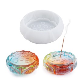 EINCORN Resin Molds for Crafts Beautiful Incenses Holders with Hole Silicone Mold Sticks Ashes Catcher Mold for Craft, 118x40mm, as the picture shows