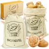 KRUSTENZAUBER Linen Bread Bags Set of 2 – 2 x