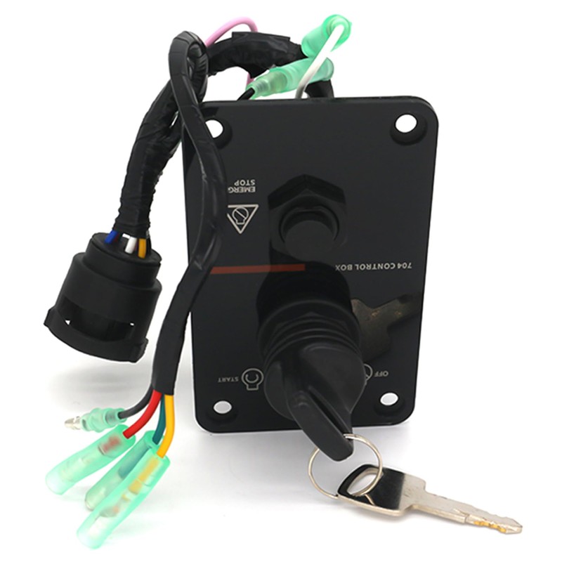 QuickMarine 704 82570 Single Engine Key Switch Panel Assembly for