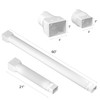 2 Pack Rain Gutter Downspout Extensions Flexible,Drain Downspout Extender Connector