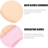 Guante Exfoliante Rosa para Baño y Ducha de Seda Imitada