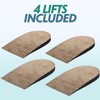 Heel Lifts for Women and Men (4 Pack) Adjustable Shoe