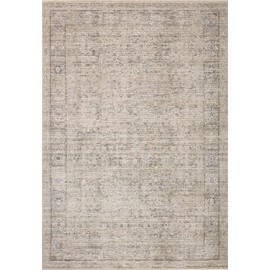 Loloi Amber Lewis Alie Collection ALE-03 Taupe/Dove 5'-3'' x 7'-9'', .13'' Pile Height, Area Rug