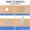 BOZXYE 3 Pack Cabinet Locks with Keys, 1-1/8" Tubular Cam