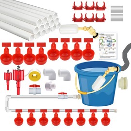Complete Set Automatic Chicken Waterer Cups with PVC Pipe,Chickens Water Cups, Chicken Waters,Poultry Waterer,Chickens Watering System,Poultry Waterer,Durck Watering System,for quails, geese and ducks