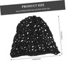 Healeved 3pcs Crochet Hair Net Lightweight Elastic Hair Caps for