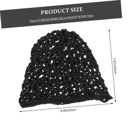 Healeved 3pcs Crochet Hair Net Lightweight Elastic Hair Caps for Women Comfortable Sleep Cover for Curly Durable and Reusable Mesh Hats Blue Purple and Black