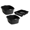 𝐒𝐞𝐭 𝐎𝐟 𝟑 - High Grade Plastic 2x Rectangular Bowl