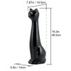 Allure Home Creation Black Cat 2-Piece Toilet Brush Holder and