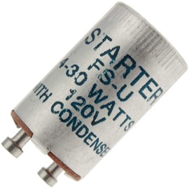 Starter FS-U, 120 Volt, 2 Pin Base, 4-30 Watt Use with Condenser