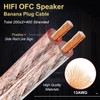 UCINNOVATE 2 Pack 2m HiFi Speaker Wire Cable with Gold-Plated