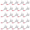 xelea 25x Single Pegboard Hooks 50mm Board Slat Wall Retail