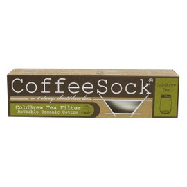 CoffeeSock DIY ColdBrew Tea Filter (1/2 gallon) - The Original Reusable Coffee Filter- GOTS Certified Organic Cotton Reusable Tea Filters.