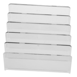 Operitacx Bookends Decorative Clear Bookend Office Bookend Book Stopper for Shelves Table Book Organiser Bookend for Desk Stand for Books Transparent Acrylic