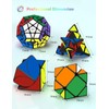 ROXENDA Magic Cube Set Dodecahedron Pyramid Ivy Skewb Speed Cube