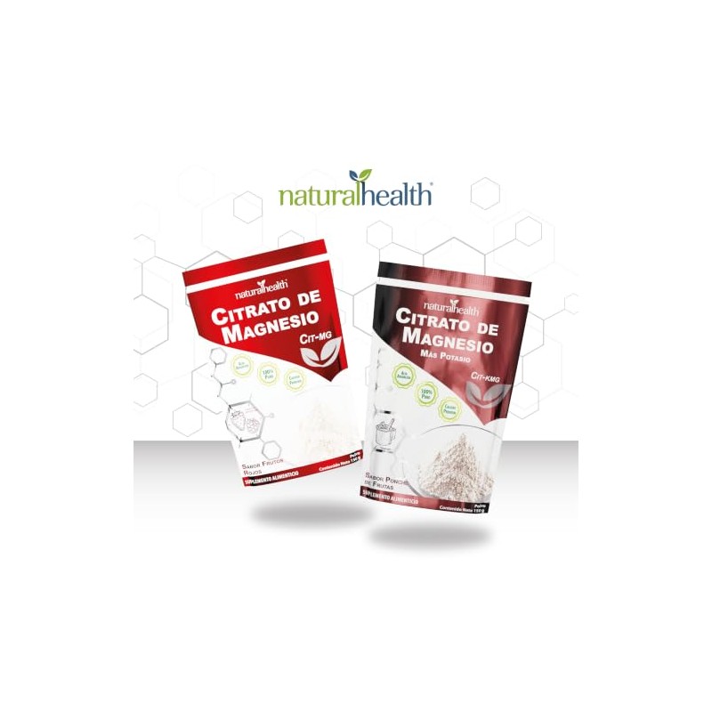 Natural Health Citrato de Magnesio y Potasio en Polvo |