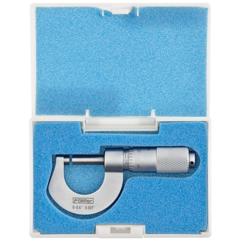 Fowler 52-230-000-0, Pocket Sized Outside Micrometer With 0-0.600" Measuring Range