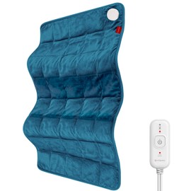 Weighted Heating Pad for Back & Period, FSA Eligible, 17x33, Blue