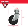 Bulldog 500245 Trailer Jack Accessory, Tongue Jack Caster w/6 Inch
