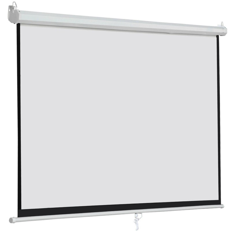 Segawe White Movie Manual Projector Screen 100 inch 16:9 HD