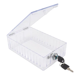 Large Universal Home Locking Thermostat Guard Clear Cover with Key, Easy Installation, Widely Used, Acrylic, Long Service Life