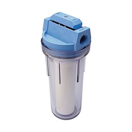 Culligan HF-360A/HF-360B Whole House Water Filter Housing Clear – 3/4" Inlet/Outlet, Standard Duty, Sediment Water Filtration for Home Plumbing & Appliances, NSF Certified