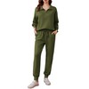PINSPARK 2 Piece Outfits for Women Long Sleeve Tracksuit Lounge