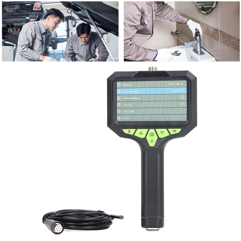 Handheld Endoscope 4.3in IPS Screen 1080P HD 5.5mm Lens Industrial