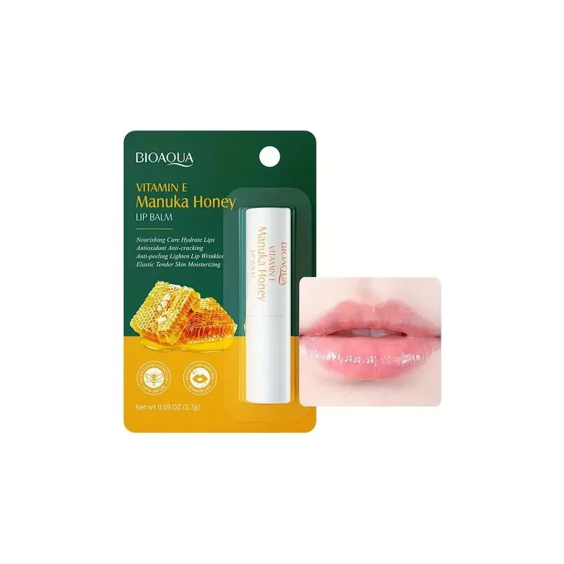 Bálsamo Labial De Miel Vitamina E Hidratante Larga Duración