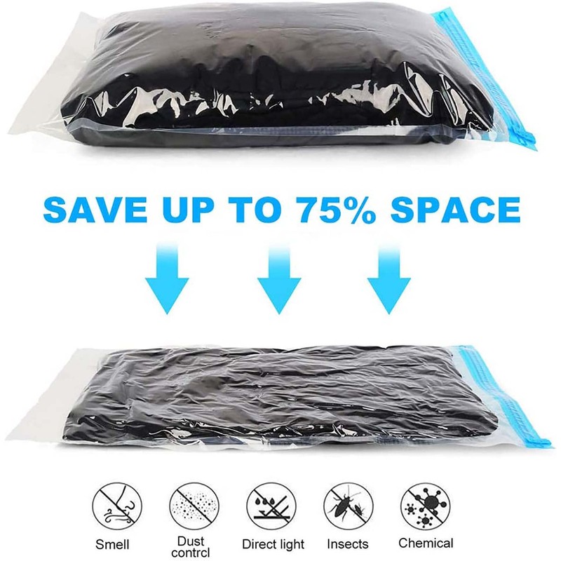 6 Pack Travel Space Saver Bags Vacuum Storage 35x50cm,Compression Packing