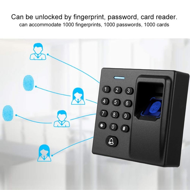 Dc12v Access Control System Keypad Fingerprint Reader Keyless Entry Equipment