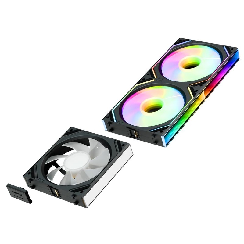 Jungle Leopard PC Fan JM-V2 120 Infinity Mirror Module Daisy-Chain
