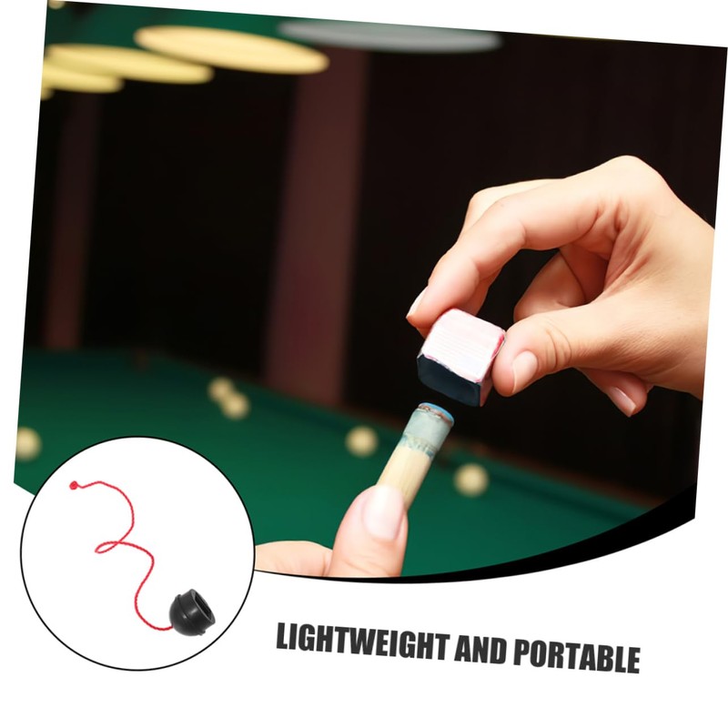 Kisangel Billiards Chalk Holder Non-Slip Rubber for Cue Stick Pool