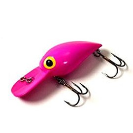 Brad's Killer Fishing Gear Wiggler (Fluorescent Pink, 3-Inch)