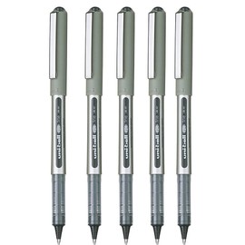 Uni-Ball UB-157 Rollerball Pen 0.7mm Ball - Pack of 5 - Black