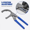 Adjustable 45# Steel Oil Filter Pliers, 9-Inch & 12-Inch Options
