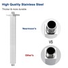 NearMoon Ceiling Mounted Shower Arm With Flange, Universal Connection 1/2