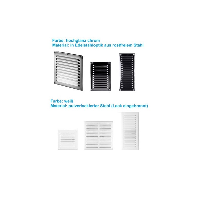 Stainless Steel Air Vent Grille 295mm x 295mm Metal Ventilation