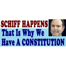 GOP Pro Trump Anti Dem Party Anti Schiff Bumper Sticker Funny