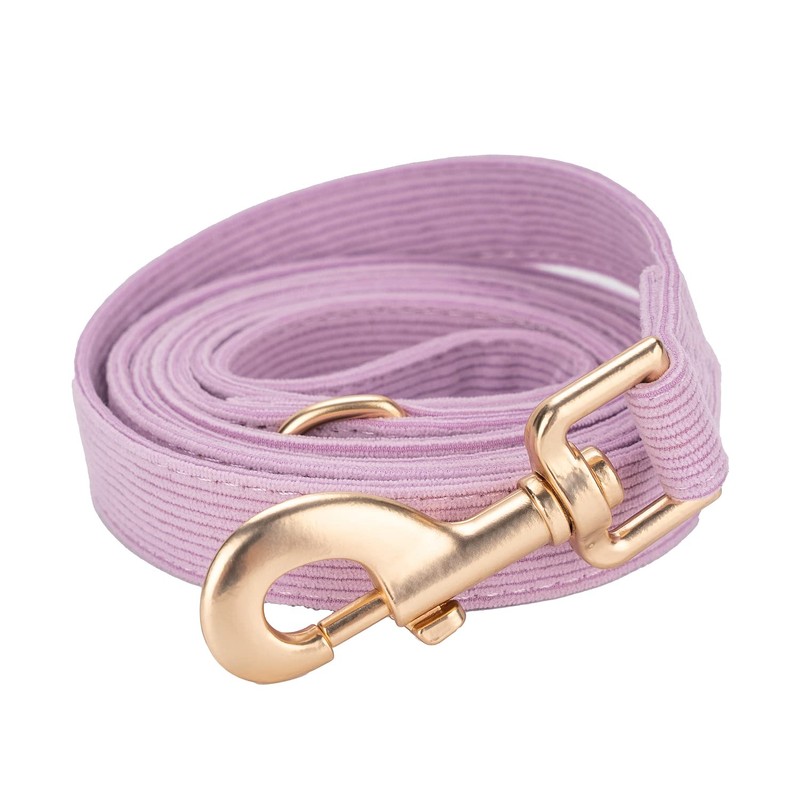 YUDOTE Dog Collar and Lead Set Large,Soft Non-Irritant Corduroy Collar