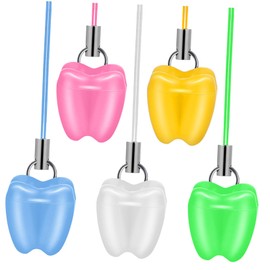 Milisten Lost Teeth Holder Baby 5pcs Tooth Saver Necklace Holders Colorful Teeth Organizer for Lost Teeth Baby Teeth Storage Box for Kids Keepsake Baby Tooth Fairy