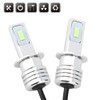 2Pcs H3 80W 8000K LED Fog Light Bulb Lamp Ice
