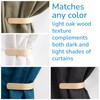 Wood Curtain Holdbacks - Set of 2 Modern Farmhouse Holdback