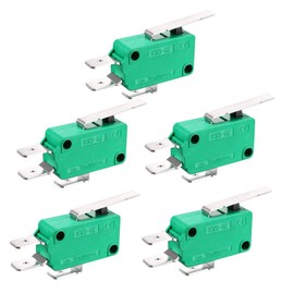 uxcell 5PCS KW3-OZ 16A 125/250VAC SPDT NO NC Hinge Lever Type Micro Limit Switches